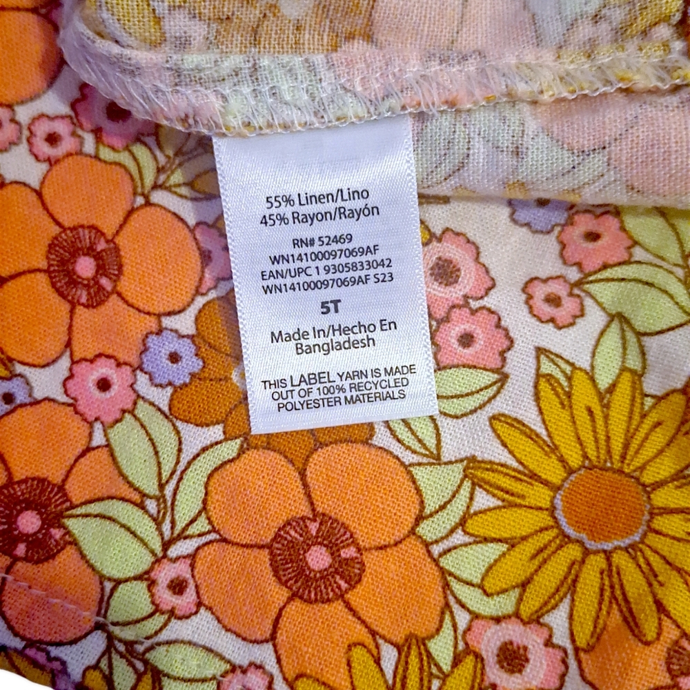 Toddler Girls’ Elevated Shirt and Shorts Set from Wonder Nation NWT 5T - Picture 5 of 8
